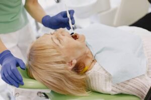 Close up of Dentist Patient